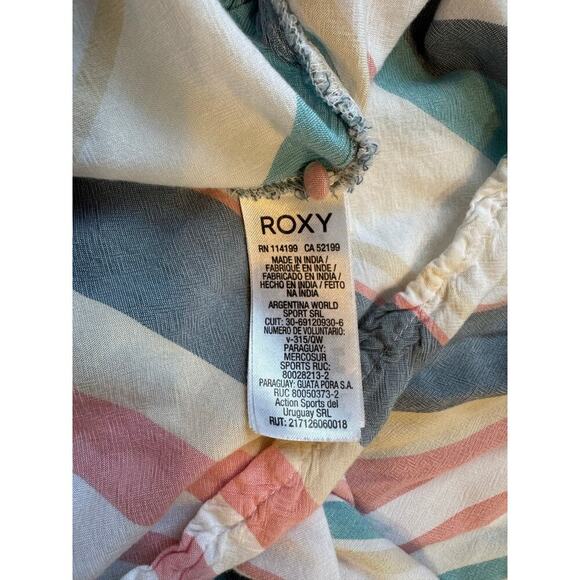 ROXY Sun Dress, size Small; colorful stripes; Adjustable straps - Picture 4 of 13